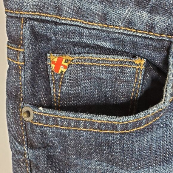 HUDSON extra WIDE LEG FLARE DARK WASH DENIM BOHO JEANS 26 33 long - Picture 8 of 15